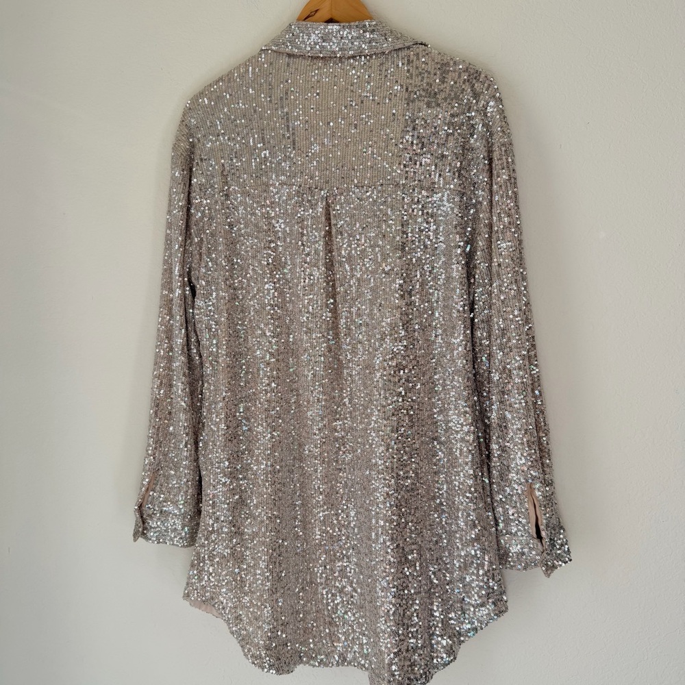 Judith March Sequin Button Down Jacket - image 7